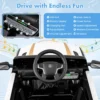 12 v elektrische kinderauto met afstandsbediening draadloze verbinding muziek claxon sirene waarschuwingslicht elektrische auto 6
