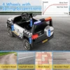 12 v elektrische kinderauto met afstandsbediening draadloze verbinding muziek claxon sirene waarschuwingslicht elektrische auto 7