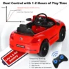 12 v elektrische kinderauto vw beetle kinderauto met muziek en 2 verlichtingsmodi incl. 2,4 g afstandsbediening (rood) 5