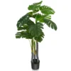 120 cm kunstmatige boom met 20 grote bladeren cement pot realistisch mos groenblijvende potplanten voor binnen en buiten 1