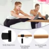 120 cm lange balletstang wandmontage dansstang van hout 38 mm diameter zwart+naturel 4