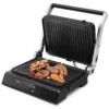 1200w 3 in 1 elektrische grillpers 4 snijders sandwichmaker met antiaanbakplaten onafhankelijke temperatuurregeling 4 uur timer 1