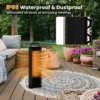 1200w terrasverwarmer draagbare dubbelzijdige elektrische verwarmer waterdicht aluminium bescherming tegen omvallen en oververhitting 4