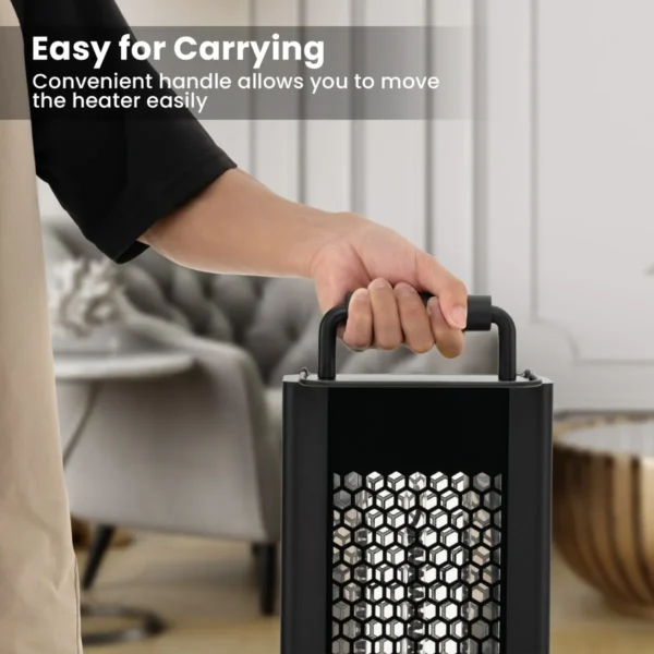 1200w terrasverwarmer draagbare dubbelzijdige elektrische verwarmer waterdicht aluminium bescherming tegen omvallen en oververhitting 6