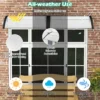 122 x 99 cm raamzonwering externe terraszonwering voor toegangsdeur bescherming tegen zon regen sneeuw en wind 3