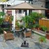 12,4kg parasolvoet voor patio markt zware parasolvoet voor buiten gietijzer parapluhouder voor tuin strand 7