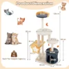 128 cm schattige kattenboom kattentoren met meerdere verdiepingen en sisal krabpalen & plank pluche zitstok hangend speelgoed 3