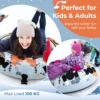 132 cm sneeuwboei opblaasbare sneeuwslee in stevige oxford hoes stevige handgrepen voor kinderen/volwassenen 6