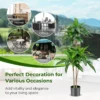 140 cm hoge kunstboom nep dracaena plant met 92 bladeren cement pot foam hoes onderhoudsvrij voor tuindecoratie thuiskantoor 4