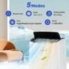 14000 btu mobiele airconditioning met afvoerslang 4 in 1 airconditioner met verwarming ventilator en ontvochtiger 24 uurs timer slaapmodus 5
