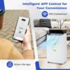 14000 btu mobiele airconditioning met afvoerslang 4 in 1 airconditioner met verwarming ventilator en ontvochtiger 24 uurs timer slaapmodus 7