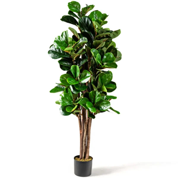 1,5 m kunstmatige vijgenboom decoratie kamerplant met bloempot 2
