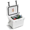 15l plastic verwarmingsdoos met handvat aftapplug en 2 bekerhouders draagbare koelbox ideaal voor buitenactiviteiten (wit) 1