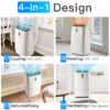 16.000 btu 5 in 1 airconditioner met verwarmen & koelen mobiele airconditioning met afvoerslang luchtontvochtiger tot 45㎡ 4700 w 6