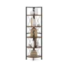 160 cm hoekplank met 5 niveaus boekenkast staand rek met metalen frame opbergrek voor woonkamer badkamer keuken hal 1