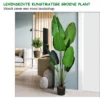 160 cm kunstmatige tropische palmboom met gratis zwarte pot decoratieve bonsai voor binnen op de grond kunstmatige groene boom 5