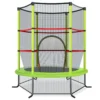 165 cm tuintrampoline met veiligheidsnet trampoline tot 135kg belasting voor kinderen vanaf 3 jaar groen 1