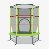 165 cm tuintrampoline met veiligheidsnet trampoline tot 135kg belasting voor kinderen vanaf 3 jaar groen 4