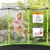 165 cm tuintrampoline met veiligheidsnet trampoline tot 135kg belasting voor kinderen vanaf 3 jaar groen 6