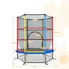 165 cm tuintrampoline met veiligheidsnet trampoline tot 135kg belasting voor kinderen vanaf 3 jaar kleurrijk 2
