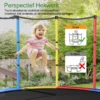 165 cm tuintrampoline met veiligheidsnet trampoline tot 135kg belasting voor kinderen vanaf 3 jaar kleurrijk 4