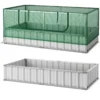 174 x 90 x 70cm minikas en verhoogd tuinbed plantenbak met oprolbare deur 8 t tags en een paar handschoenen rechthoekige buitenbak 2