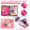 18" koffer & 12" rugzakset voor kinderen koffer op wieltjes kinderbagage met draagriem flamingo 3
