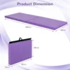 180 x 60 x 5 cm zachte opvouwbare vloermat draagbare yogamat met handvat oefenmat opvouwbare fitnessmat paars 2