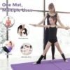 180 x 60 x 5 cm zachte opvouwbare vloermat draagbare yogamat met handvat oefenmat opvouwbare fitnessmat paars 3