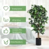 180cm hoge kunstmatige boom decoratie in potplanten 1008 bladeren en natuurlijke boomstam perfecte faux plant voor de decoratie 3