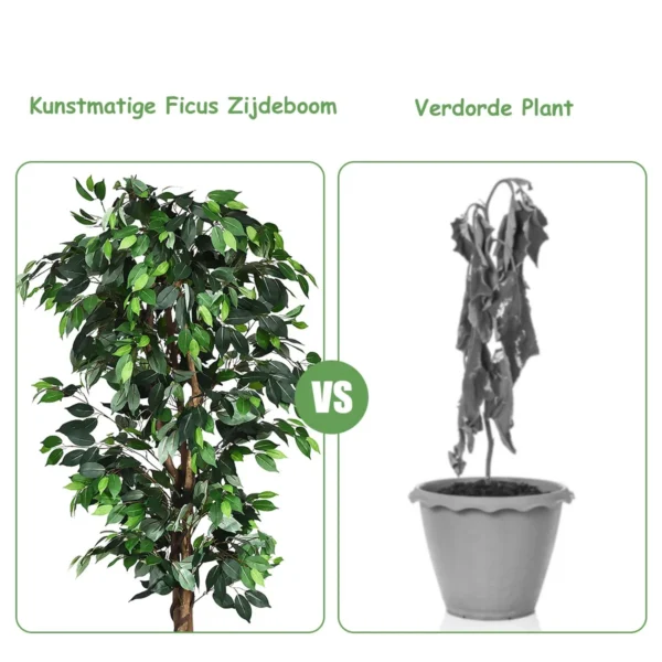180cm hoge kunstmatige boom decoratie in potplanten 1008 bladeren en natuurlijke boomstam perfecte faux plant voor de decoratie 4