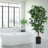 180cm hoge kunstmatige boom decoratie in potplanten 1008 bladeren en natuurlijke boomstam perfecte faux plant voor de decoratie 7