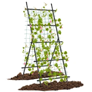 190 cm tuinrek voor klimplanten komkommer klimhulp verticale plantensteun met net a vormige plantenklimrek voor bloemen fruit 1