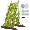190 cm tuinrek voor klimplanten komkommer klimhulp verticale plantensteun met net a vormige plantenklimrek voor bloemen fruit 2