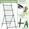 190 cm tuinrek voor klimplanten komkommer klimhulp verticale plantensteun met net a vormige plantenklimrek voor bloemen fruit 5