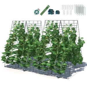 2 delige groene tuinsteun voor klimplanten 122 x 86 cm 1