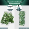 2 delige groene tuinsteun voor klimplanten 122 x 86 cm 7