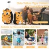 2 delige kinderkofferset met 40 cm kinderkoffer & 30 cm rugzak rollende koffer reistrolleykofferset voor kinderen geel 6
