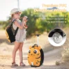 2 delige kinderkofferset met 40 cm kinderkoffer & 30 cm rugzak rollende koffer reistrolleykofferset voor kinderen geel 7