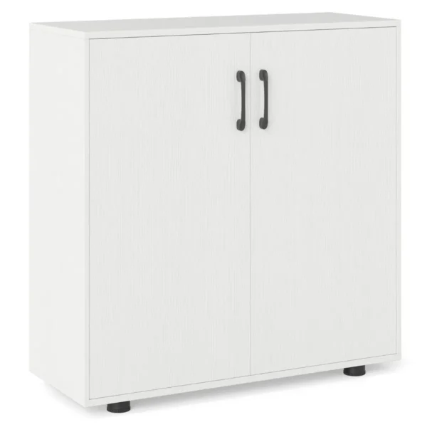 2 deurs opbergkast moderne accentkast met verstelbare plank schoenenopbergorganizer met 2 anti kantelkits voor keuken hal 2