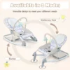 2 in 1 baby wipstoeltje draagbaar wipstoeltje met in 3 standen verstelbare rugleuning en afneembare stoffen zitting grijs 5