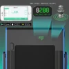 2 in 1 elektrische loopband met afstandsbediening app bediening bluetooth led display mobiele telefoonhouder inklapbaar (blauw) 4