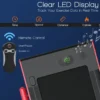 2 in 1 opvouwbare loopband 2,25hp onder bureau loopband met app & afstandsbediening telefoonhouder led display rood 7