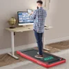 2 in 1 walking pad & loopband app gecontroleerd bluetooth led display 1 12 km/u incl. telefoonhouder en treadmill inklapbaar rood 3