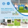 2 kinderstoelen voor binnen en buiten weerbestendig kinderstoelen met rugleuning voor school kinderdagverblijf en tuin blauw 7