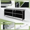 2 laags opvouwbare kampeertafel picknicktafel van aluminium met ruim blad draagtas totale belasting 120 kg 206 x 38 x 83 cm 7