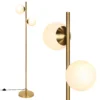 2 lichts staande lamp moderne vrijstaande lamp met praktische voetschakelaar voor woonkamer werkkamer en slaapkamer 1