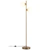 2 lichts staande lamp moderne vrijstaande lamp met praktische voetschakelaar voor woonkamer werkkamer en slaapkamer 6