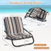 2 pack opvouwbare strandstoelen voor volwassenen draagbare campingstoelen met kussens sneldrogend katoen en aluminium 2