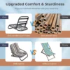 2 pack opvouwbare strandstoelen voor volwassenen draagbare campingstoelen met kussens sneldrogend katoen en aluminium 5